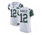 Nike New York Jets #12 Joe Namath White Men Stitched NFL Vapor Untouchable Elite Jersey