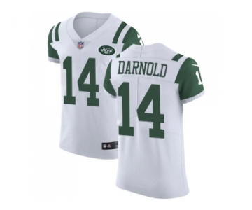 Nike New York Jets #14 Sam Darnold White Men Stitched NFL Vapor Untouchable Elite Jersey