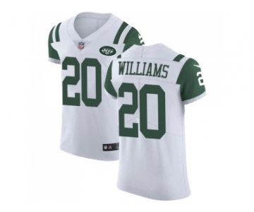 Nike New York Jets #20 Marcus Williams White Men Stitched NFL Vapor Untouchable Elite Jersey