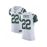 Nike New York Jets #22 Matt Forte White Men Stitched NFL Vapor Untouchable Elite Jersey