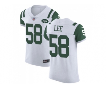 Nike New York Jets #58 Darron Lee White Men Stitched NFL Vapor Untouchable Elite Jersey