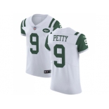 Nike New York Jets #9 Bryce Petty White Men Stitched NFL Vapor Untouchable Elite Jersey