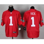 nike nfl jerseys new york jets #1 vick red[Elite]