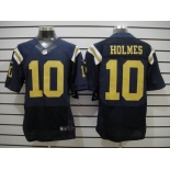 nike nfl jerseys new york jets #10 holmes dk.blue[Elite]