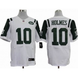 nike nfl jerseys new york jets #10 holmes white[Elite]