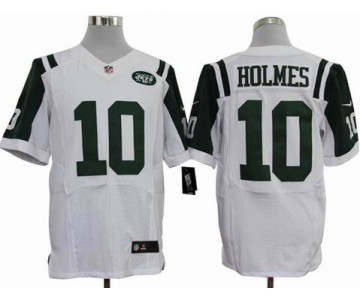 nike nfl jerseys new york jets #10 holmes white[Elite]