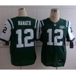 nike nfl jerseys new york jets #12 namath green[Elite]