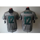 nike nfl jerseys new york jets #12 namath grey[Elite shadow]