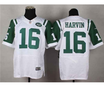 nike nfl jerseys new york jets #16 harvin white[Elite]