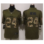 nike nfl jerseys new york jets #24 revis army green[nike Limited Salute To Service]