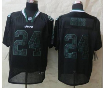 nike nfl jerseys new york jets #24 revis black[Elite united sideline]