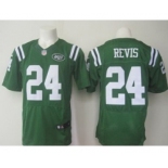 nike nfl jerseys new york jets #24 revis green[2015 Elite]