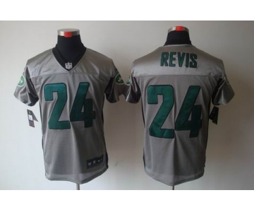 nike nfl jerseys new york jets #24 revis grey[Elite shadow]