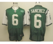 nike nfl jerseys new york jets #6 sanchez green[elite]