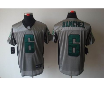 nike nfl jerseys new york jets #6 sanchez grey[Elite shadow]