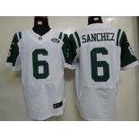 nike nfl jerseys new york jets #6 sanchez white[elite]