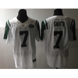 nike nfl jerseys new york jets #7 smith white[Elite]