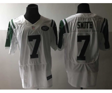 nike nfl jerseys new york jets #7 smith white[Elite]