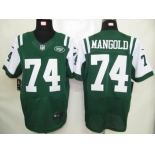 nike nfl jerseys new york jets #74 mangold green[elite]