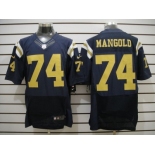 nike nfl jerseys new york jets #74 nick mangold dk blue[elite]