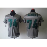 nike nfl jerseys new york jets #74 nick mangold grey[Elite shadow]