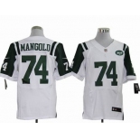 nike nfl jerseys new york jets #74 nick mangold white[elite]