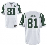 nike nfl jerseys new york jets #81 evans white[Elite][evans]