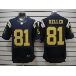 nike nfl jerseys new york jets #81 keller dk.blue[Elite]