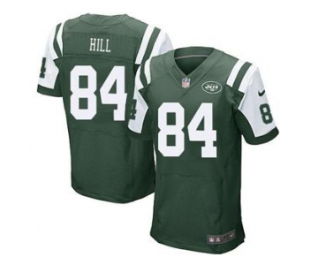 nike nfl jerseys new york jets #84 hill green[Elite]