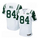 nike nfl jerseys new york jets #84 hill white[Elite]