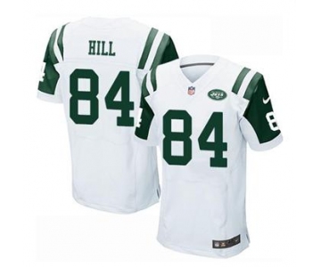 nike nfl jerseys new york jets #84 hill white[Elite]