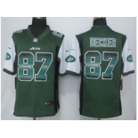 2015 new nike new york jets #87 decker purple strobe jerseys[limited]