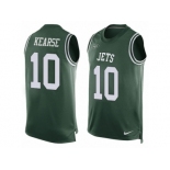 Men Nike New York Jets #10 Jermaine Kearse Limited Green Player Name & Number Tank Top NFL Jersey