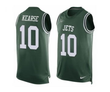 Men Nike New York Jets #10 Jermaine Kearse Limited Green Player Name & Number Tank Top NFL Jersey