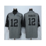 Men Nike New York Jets #12 Joe Namath Gray Stitched Gridiron Gray Limited Jersey