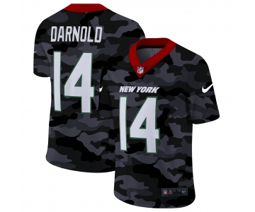 Men Nike New York Jets #14 Darnold 2020 Nike Camo Salute to Service Limited