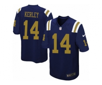 Men Nike New York Jets #14 Jeremy Kerley Limited Navy Blue Alternate NFL Jersey