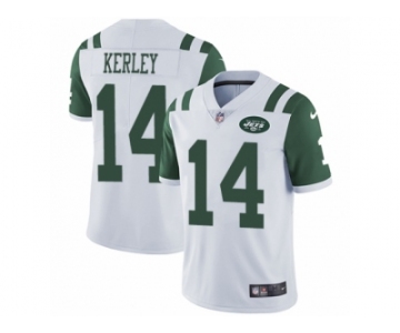 Men Nike New York Jets #14 Jeremy Kerley White Vapor Untouchable Limited Player NFL Jersey