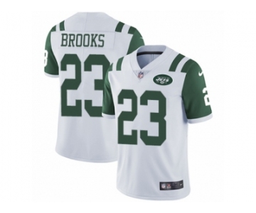 Men Nike New York Jets #23 Terrence Brooks White Vapor Untouchable Limited Player NFL Jersey