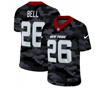 Men Nike New York Jets #26 Bell 2020 Nike Camo Salute to Service Limited