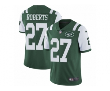 Men Nike New York Jets #27 Darryl Roberts Green Team Color Vapor Untouchable Limited Player NFL Jersey