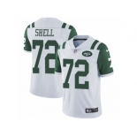 Men Nike New York Jets #72 Brandon Shell White Vapor Untouchable Limited Player NFL Jersey