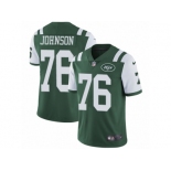 Men Nike New York Jets #76 Wesley Johnson Green Team Color Vapor Untouchable Limited Player NFL Jersey