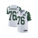 Men Nike New York Jets #76 Wesley Johnson White Vapor Untouchable Limited Player NFL Jersey