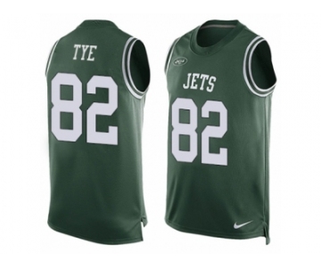 Men Nike New York Jets #82 Will Tye Limited Green Player Name & Number Tank Top NFL Jersey