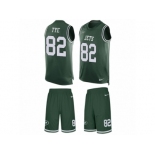 Men Nike New York Jets #82 Will Tye Limited Green Tank Top Suit NFL Jersey