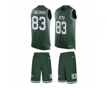 Men Nike New York Jets #83 Eric Tomlinson Limited Green Tank Top Suit NFL Jersey