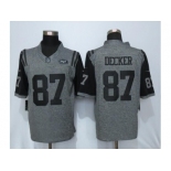 Men Nike New York Jets #87 Eric Decker Gray Stitched Gridiron Gray Limited Jersey