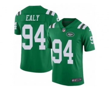 Men Nike New York Jets #94 Kony Ealy Limited Green Rush Vapor Untouchable NFL Jersey