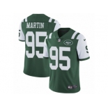 Men Nike New York Jets #95 Josh Martin Green Team Color Vapor Untouchable Limited Player NFL Jersey